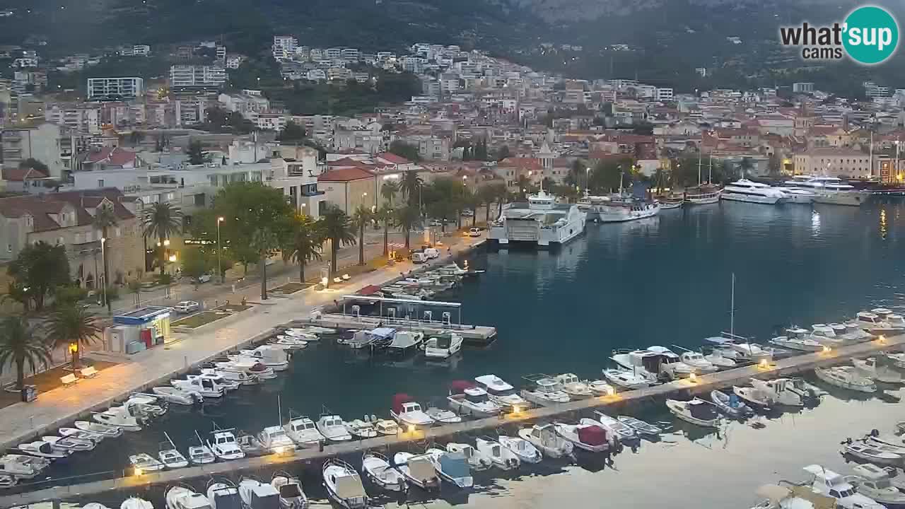 Stupendo panorama di Makarska livecam