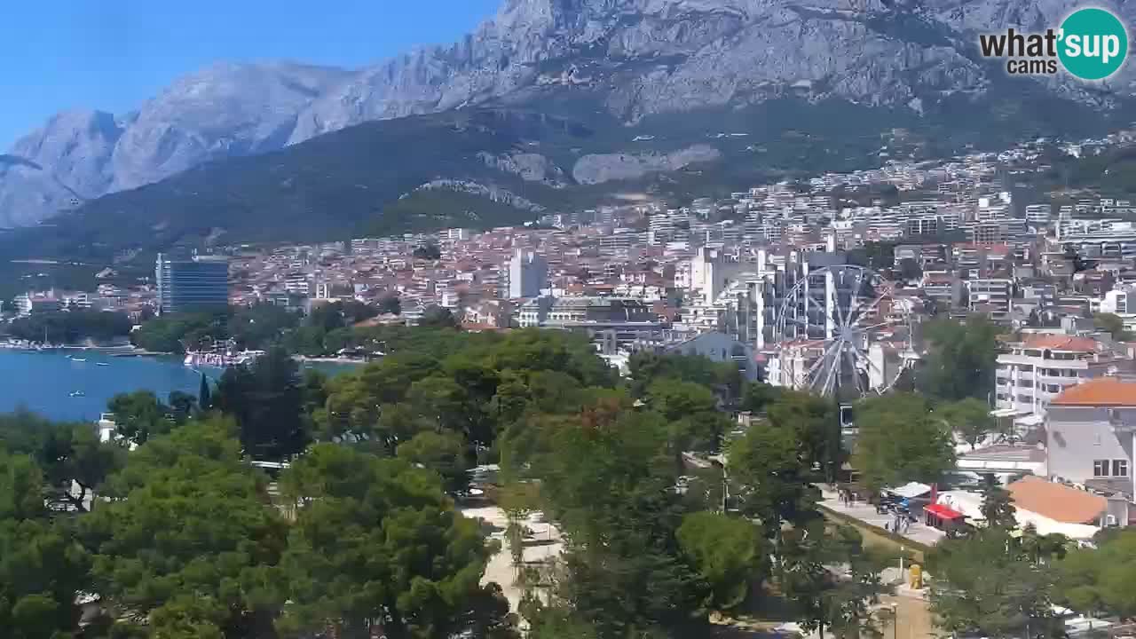Stupendo panorama di Makarska livecam