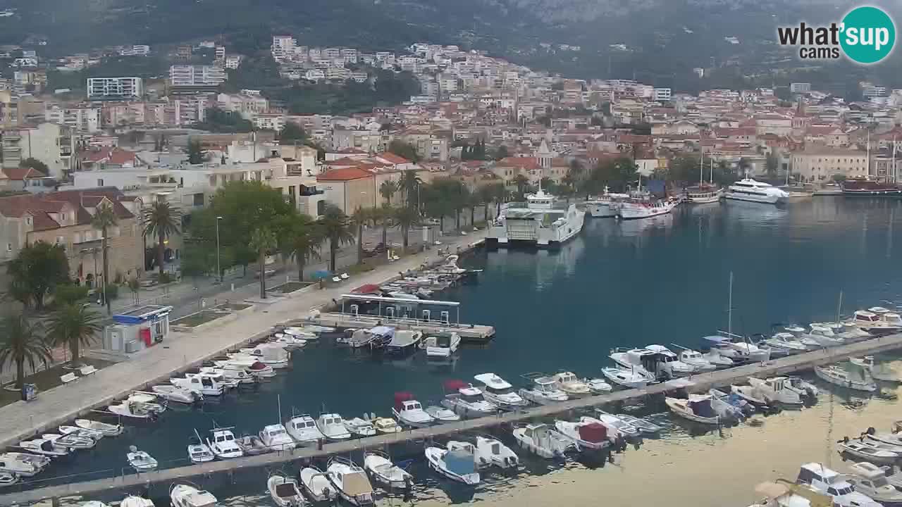 Stupendo panorama di Makarska livecam