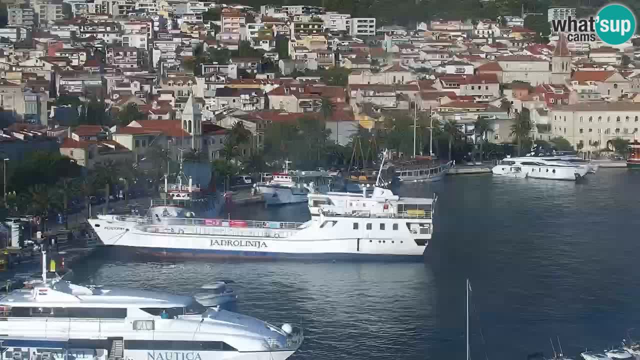 Stupendo panorama di Makarska livecam