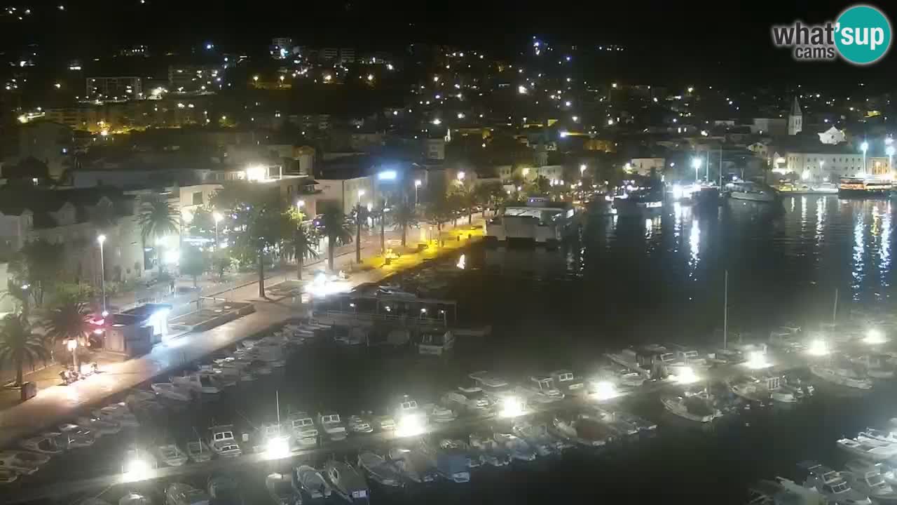 Stupendo panorama di Makarska livecam