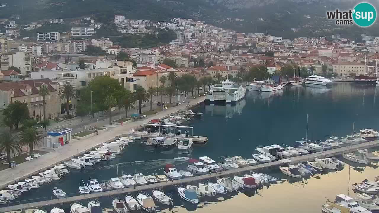 Stupendo panorama di Makarska livecam