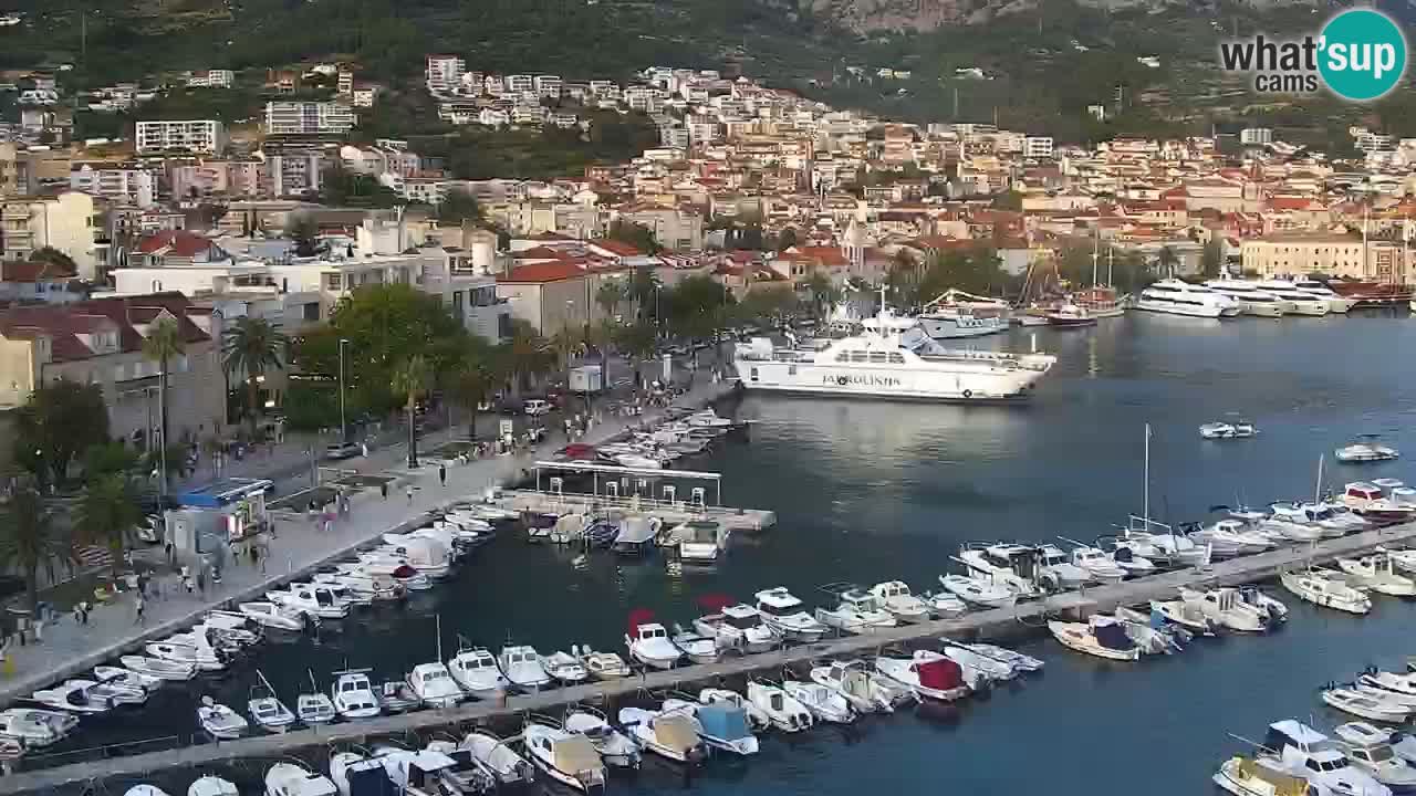 Stupendo panorama di Makarska livecam