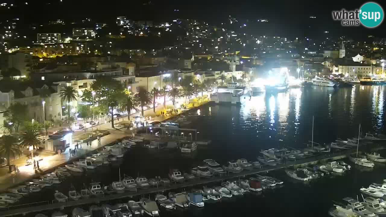 Stupendo panorama di Makarska livecam