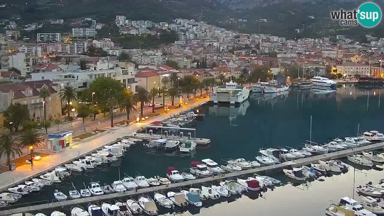 Stupendo panorama di Makarska livecam