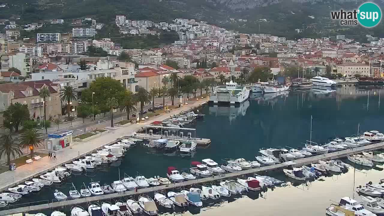 Stupendo panorama di Makarska livecam