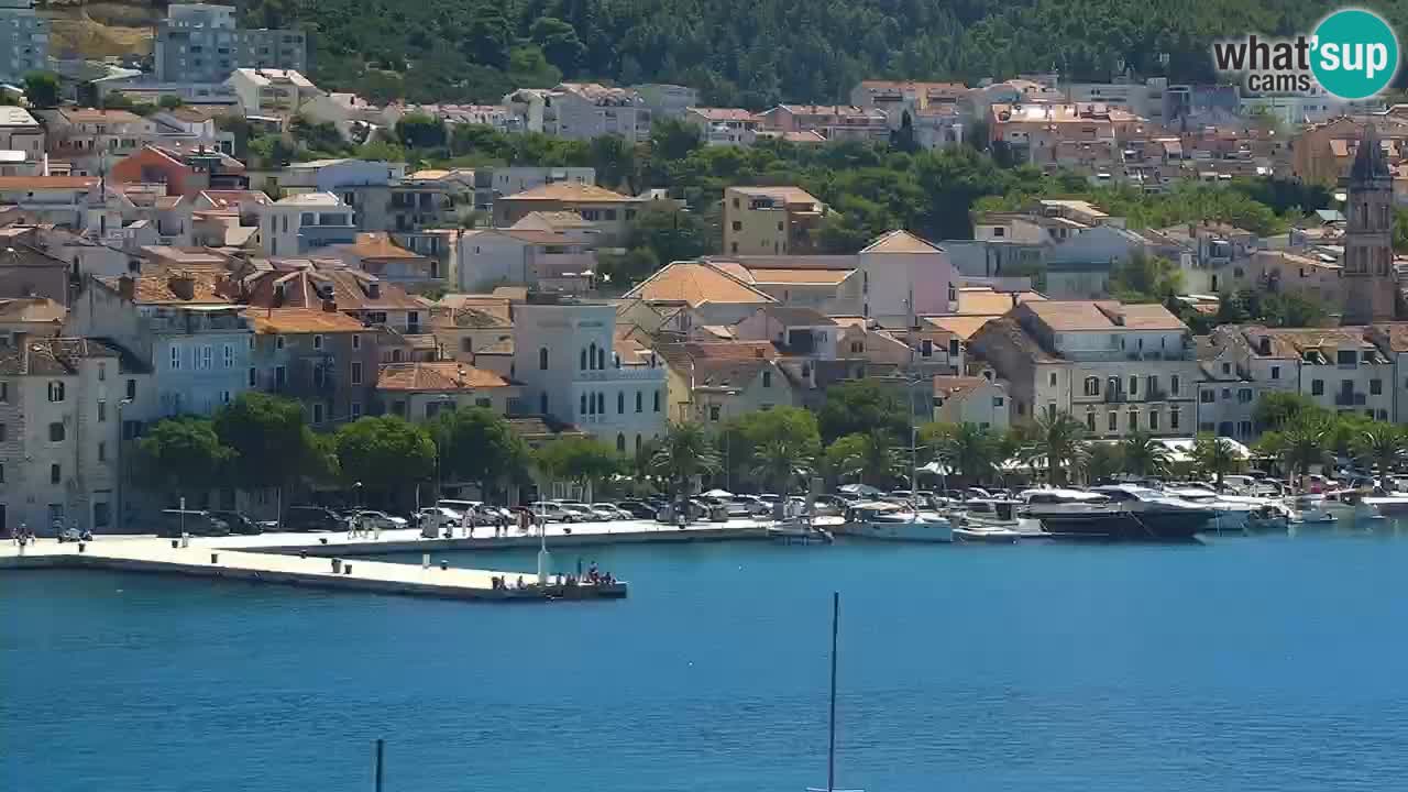 Stupendo panorama di Makarska livecam