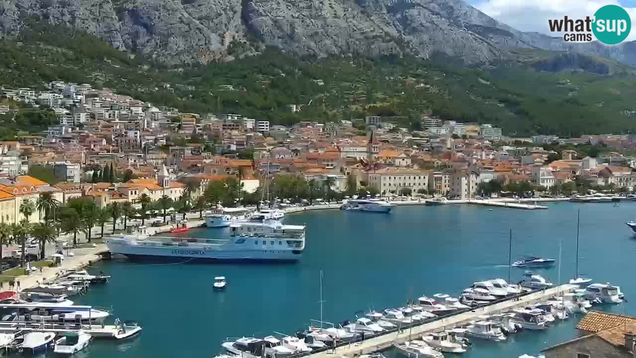 Stupendo panorama di Makarska livecam