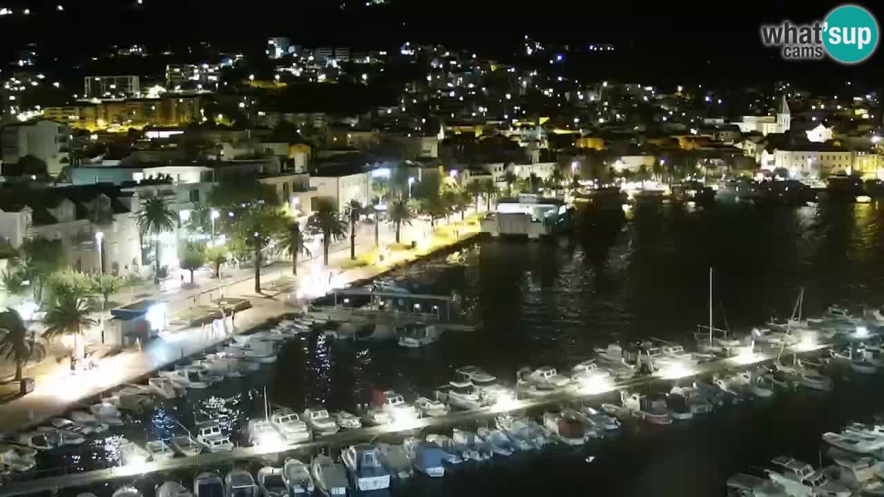 Stupendo panorama di Makarska livecam