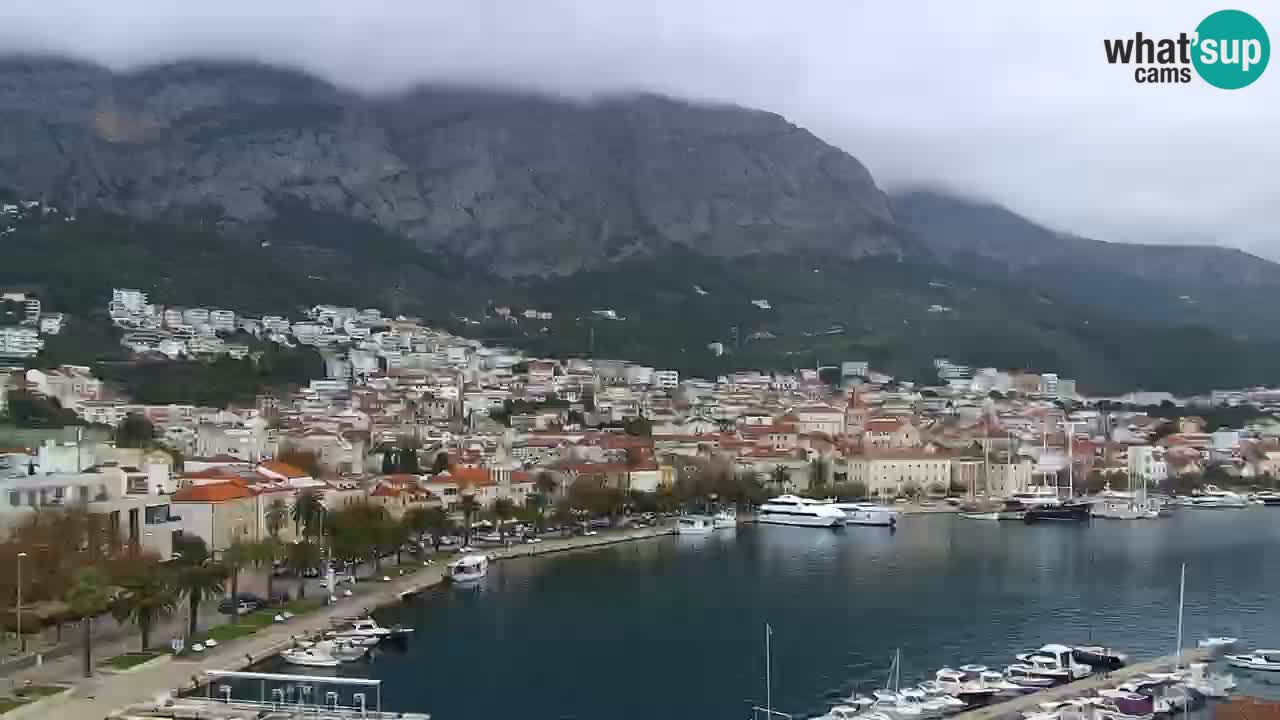 Stupendo panorama di Makarska livecam