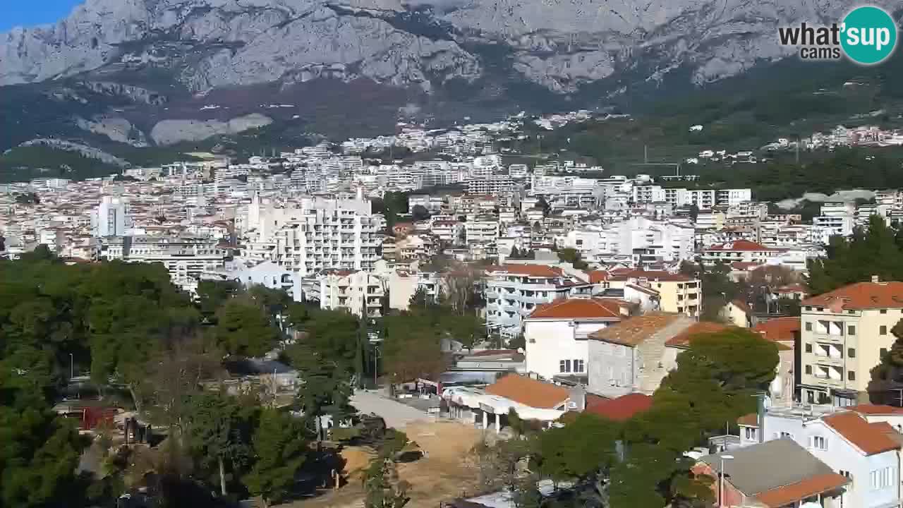 Stupendo panorama di Makarska livecam