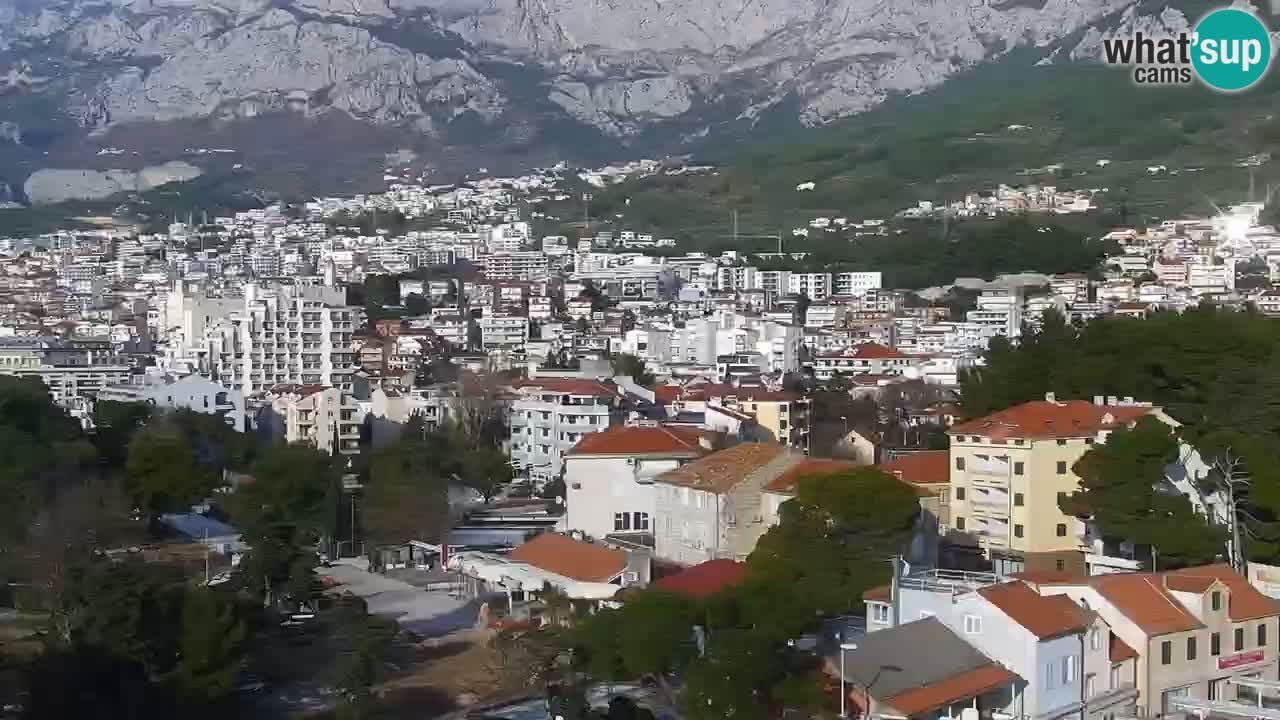 Stupendo panorama di Makarska livecam