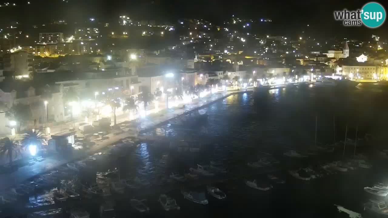 Stupendo panorama di Makarska livecam