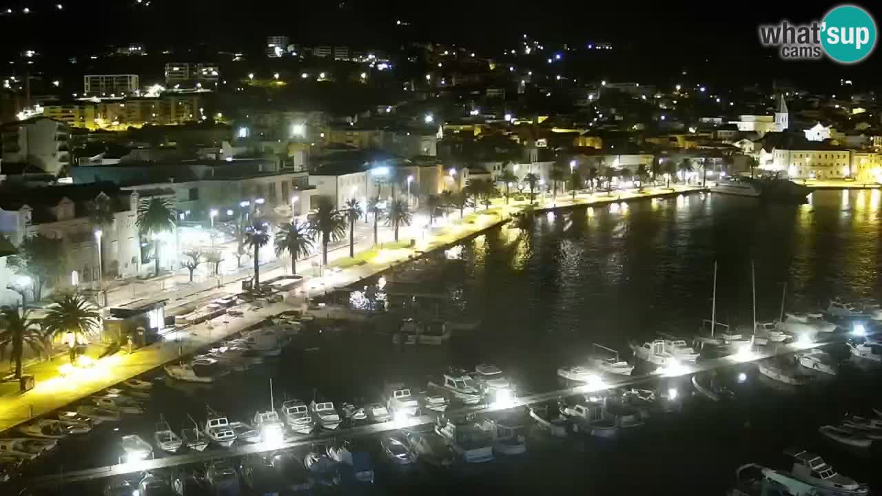 Stupendo panorama di Makarska livecam