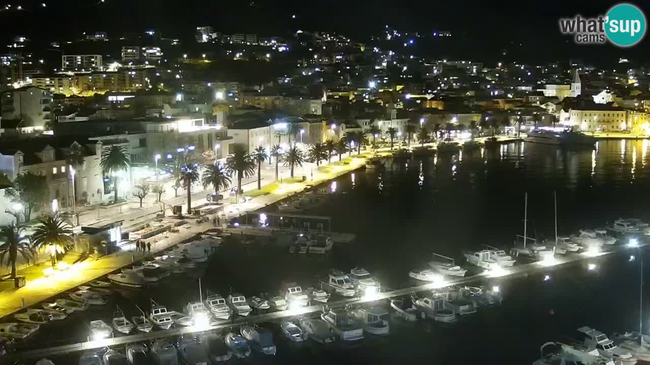 Stupendo panorama di Makarska livecam