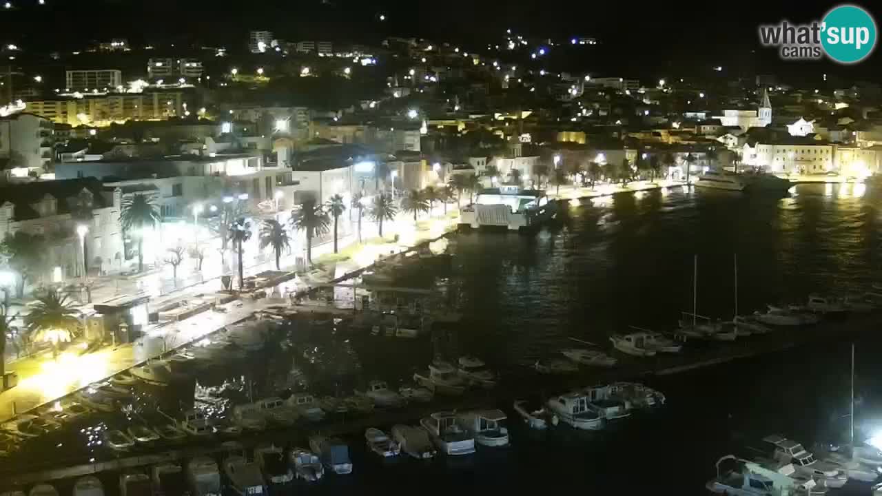 Stupendo panorama di Makarska livecam