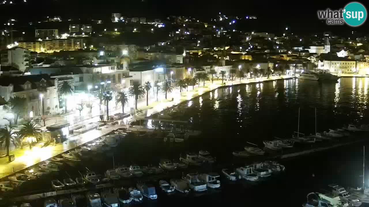 Stupendo panorama di Makarska livecam
