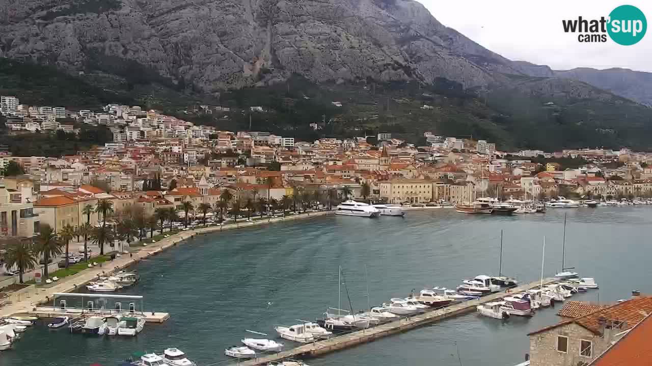 Stupendo panorama di Makarska livecam