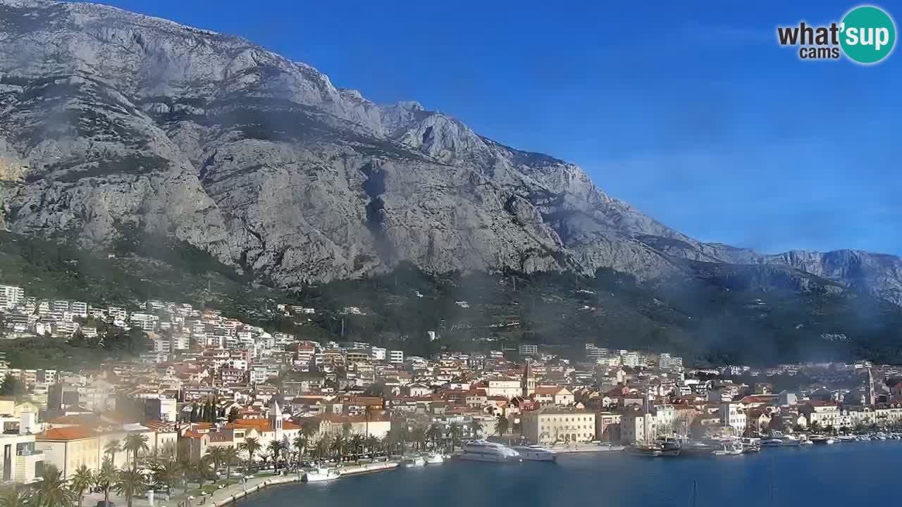 Stupendo panorama di Makarska livecam