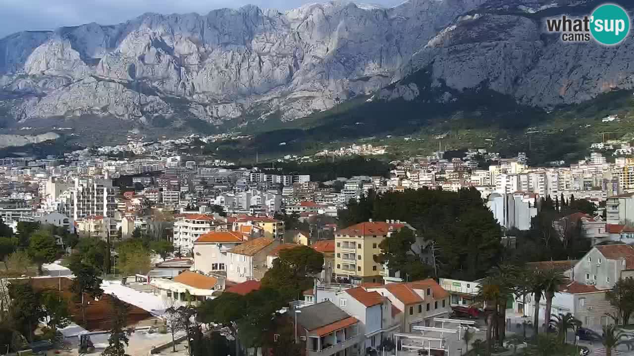 Stupendo panorama di Makarska livecam