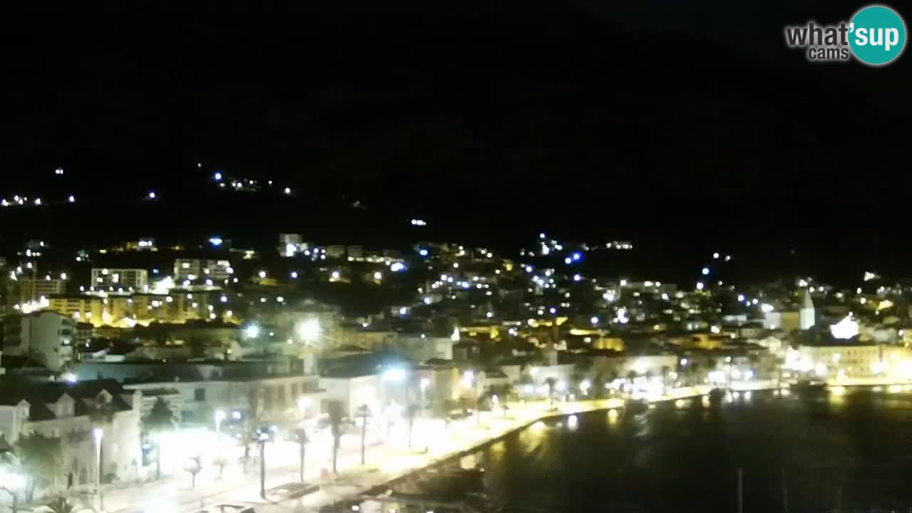 Stupendo panorama di Makarska livecam