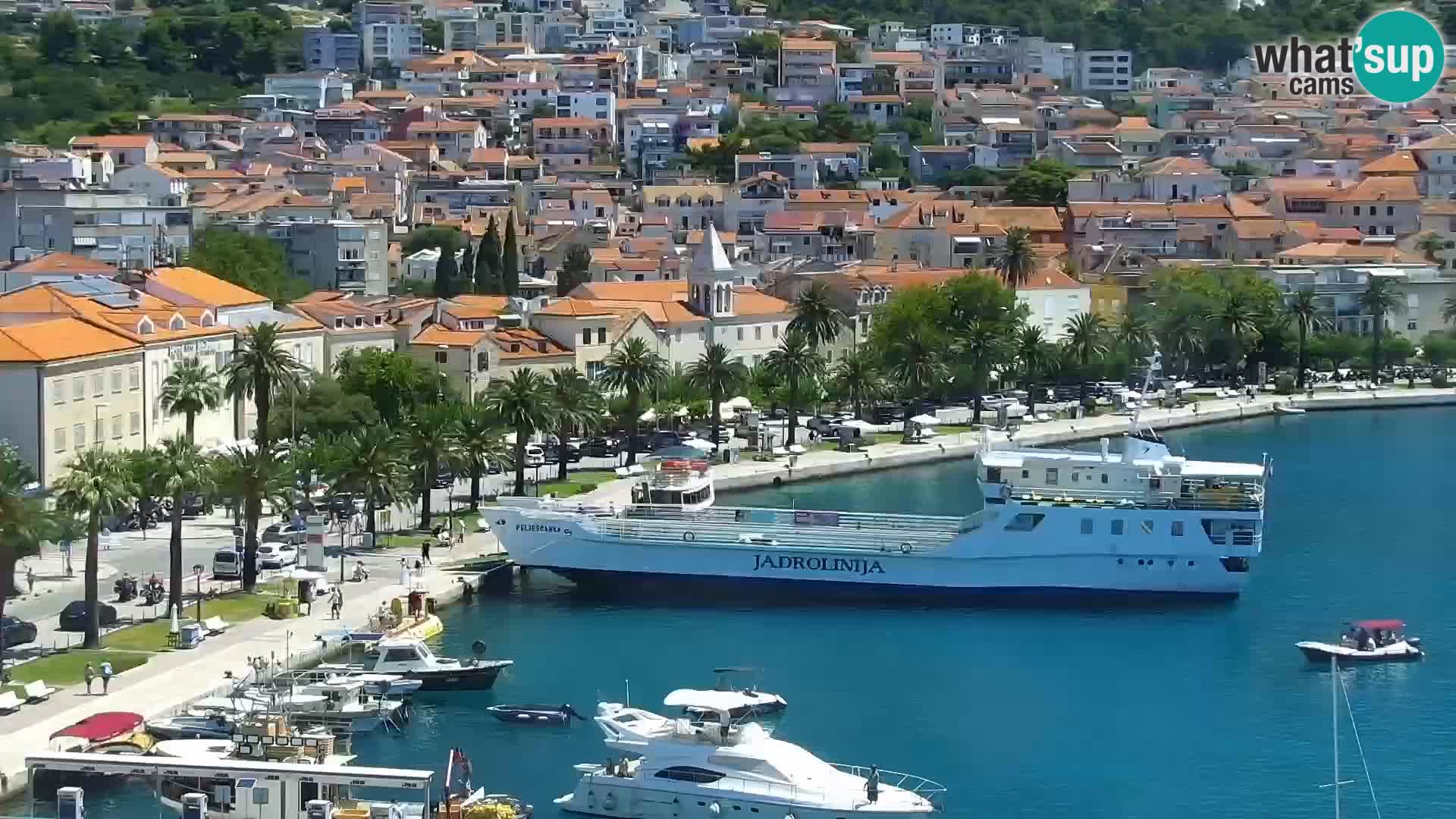 Stupendo panorama di Makarska livecam