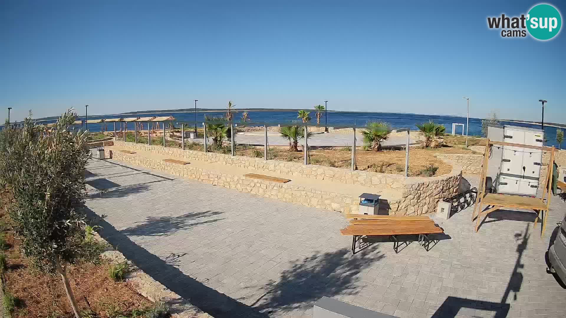 Webcam Mandre – Scène estivale Velika điga | Île de Pag