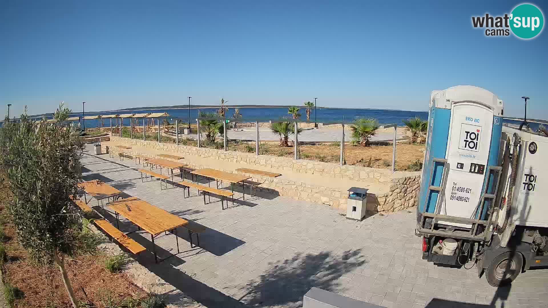Mandre Summer Stage Webcam – Velika điga | Pag Island