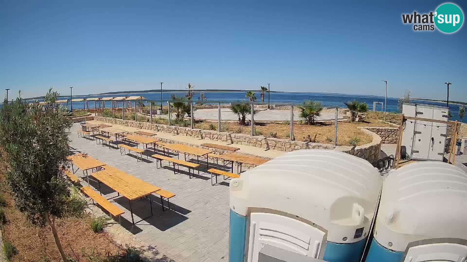 Webcam Mandre – Escenario de verano Velika điga | Isla de Pag