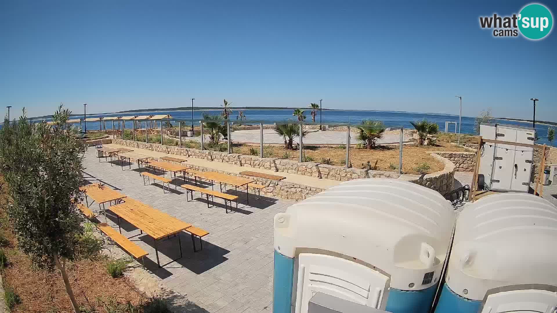 Webcam Mandre – Escenario de verano Velika điga | Isla de Pag