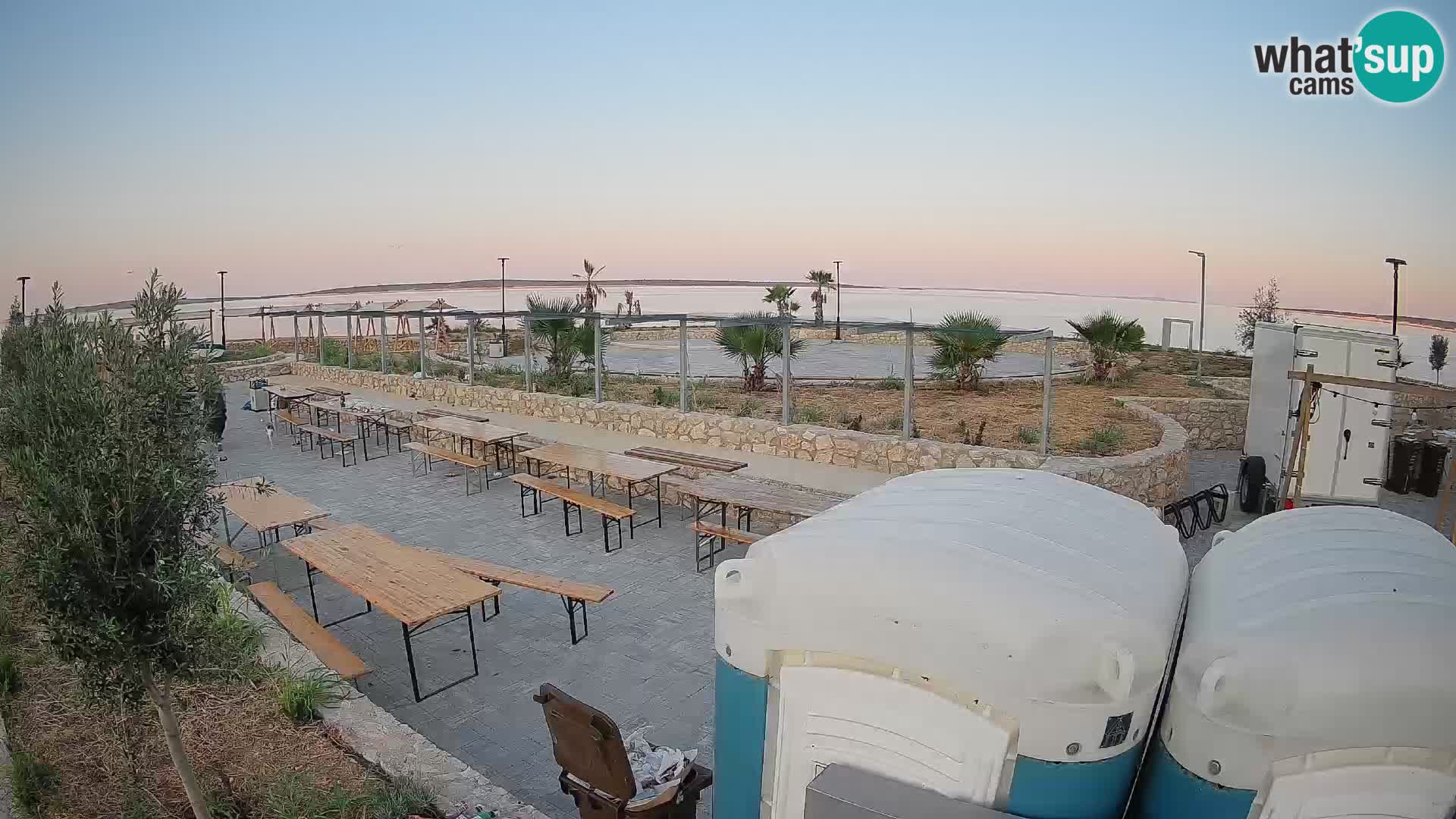 Spletna kamera Mandre – Poletni oder Velika điga | Otok Pag