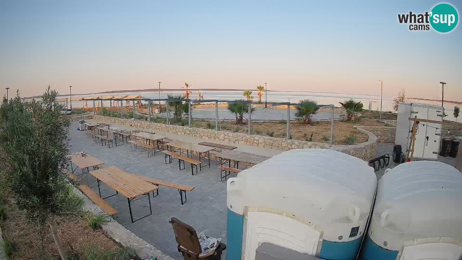 Spletna kamera Mandre – Poletni oder Velika điga | Otok Pag