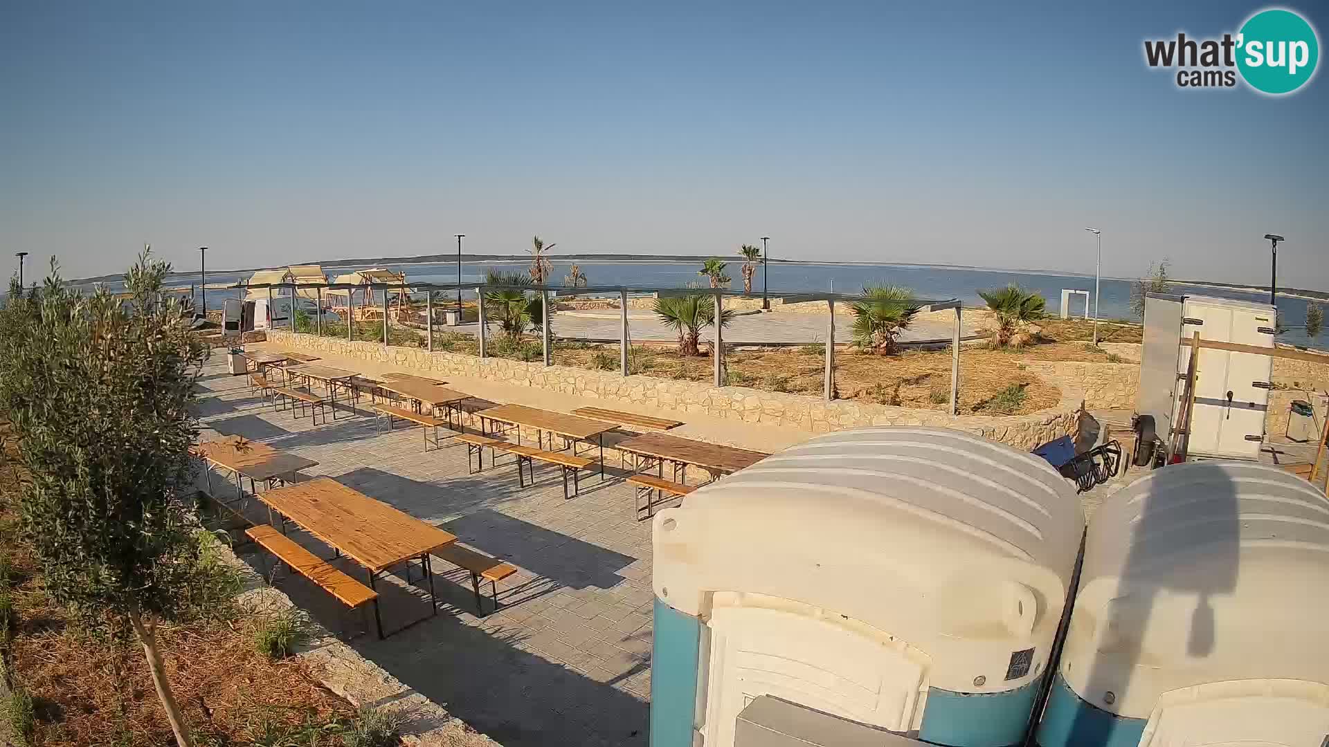 Webcam Mandre – Escenario de verano Velika điga | Isla de Pag