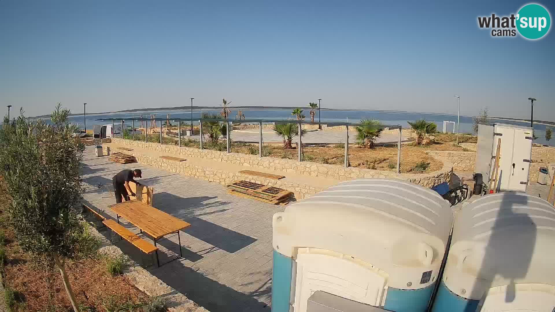 Webcam Mandre – Palco estivo Velika điga | Isola di Pag