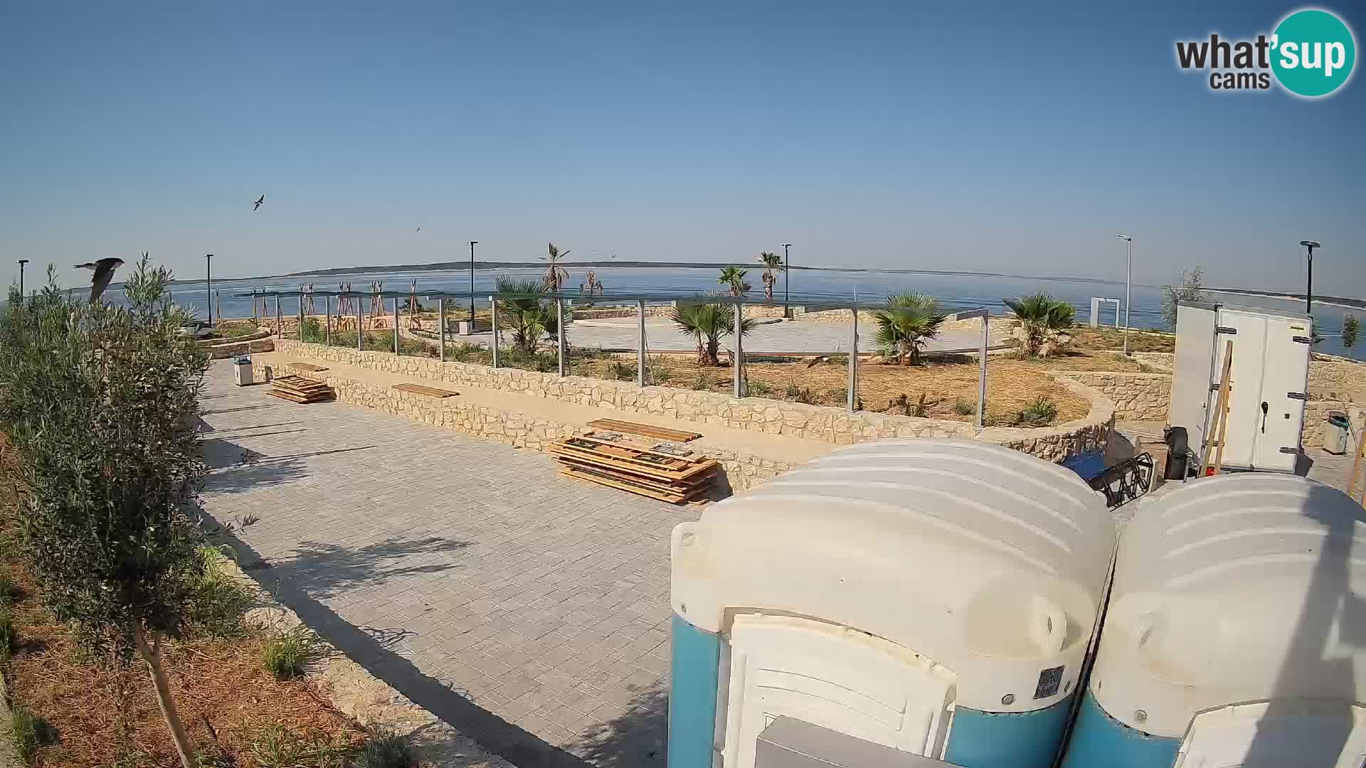 Webcam Mandre – Escenario de verano Velika điga | Isla de Pag