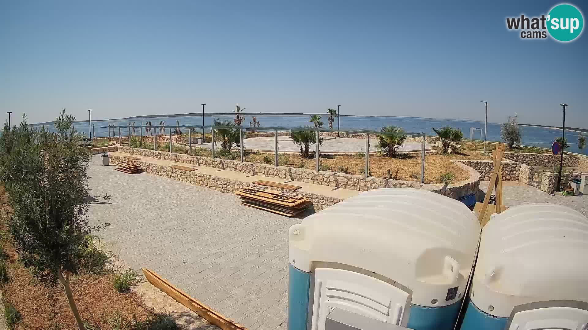 Webcam Mandre – Escenario de verano Velika điga | Isla de Pag