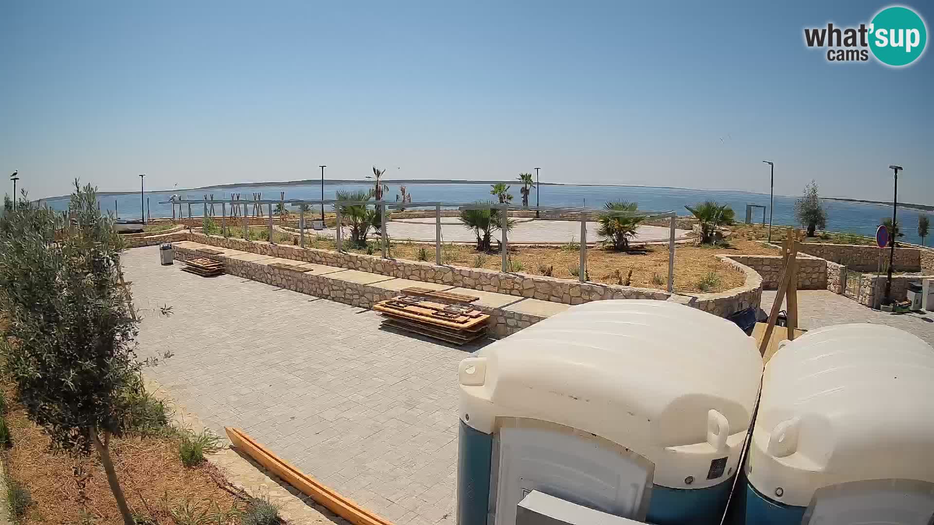 Web kamera Mandre – Ljetna pozornica Velika điga | Otok Pag