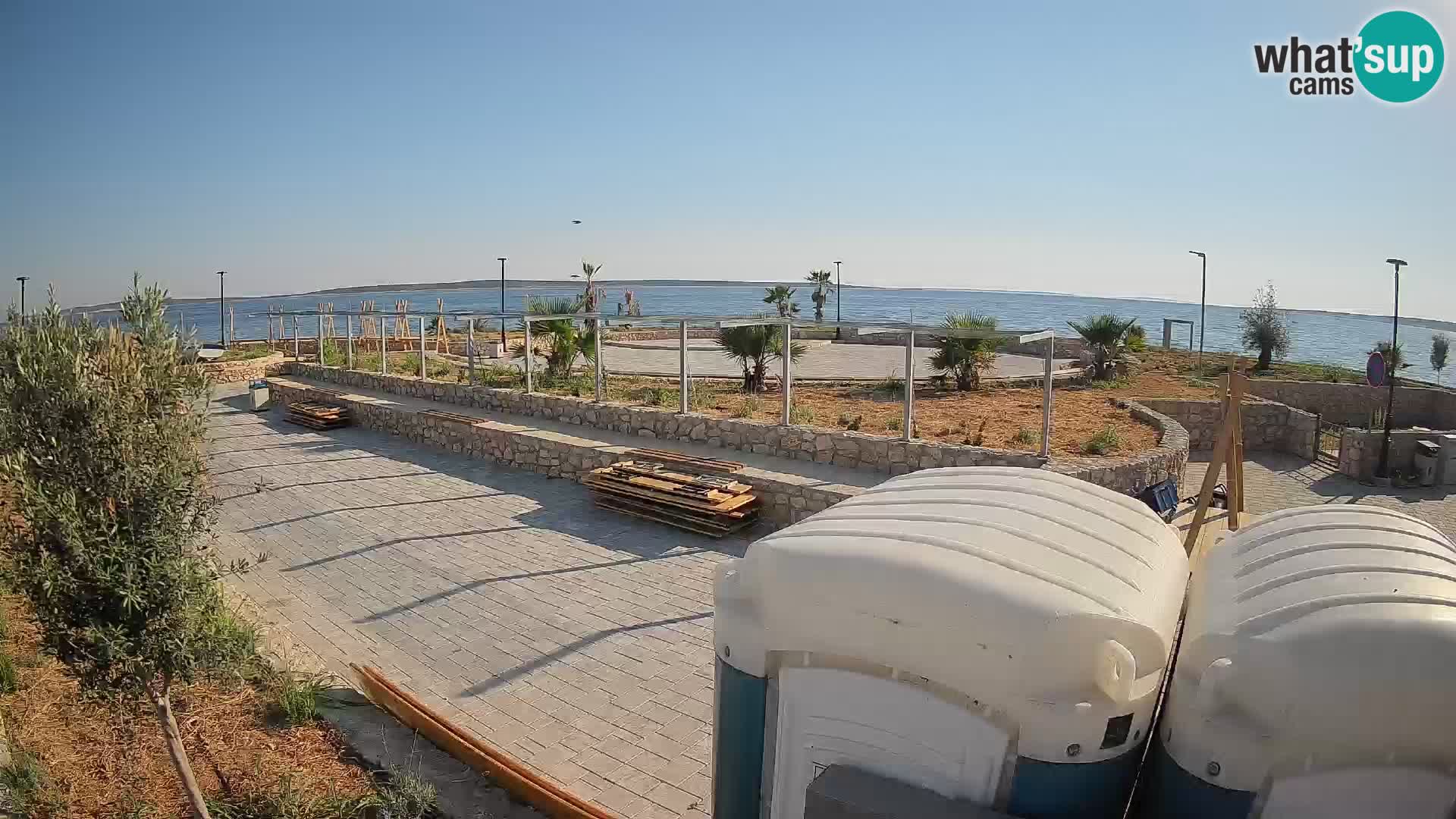 Web kamera Mandre – Ljetna pozornica Velika điga | Otok Pag