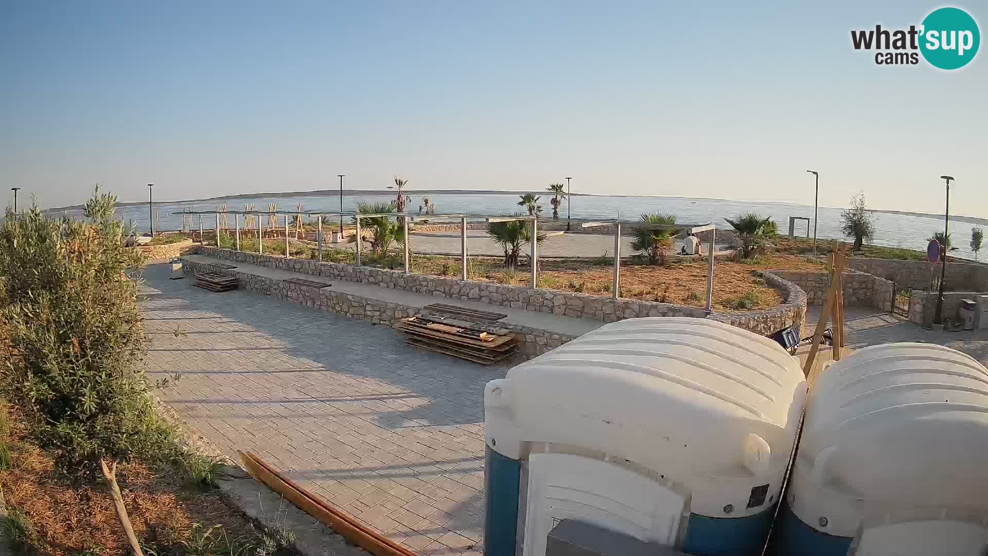 Spletna kamera Mandre – Poletni oder Velika điga | Otok Pag