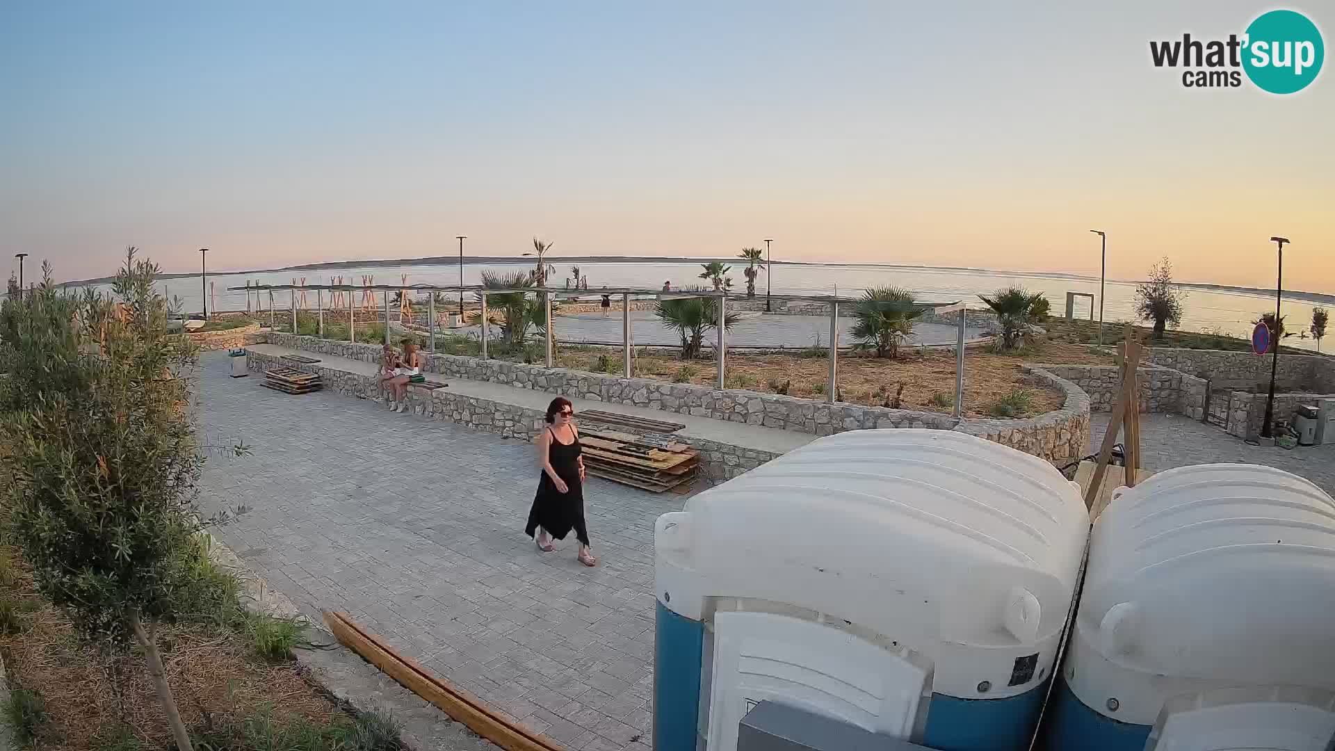 Spletna kamera Mandre – Poletni oder Velika điga | Otok Pag