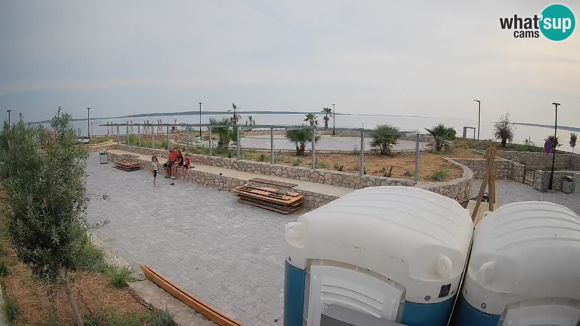 Spletna kamera Mandre – Poletni oder Velika điga | Otok Pag