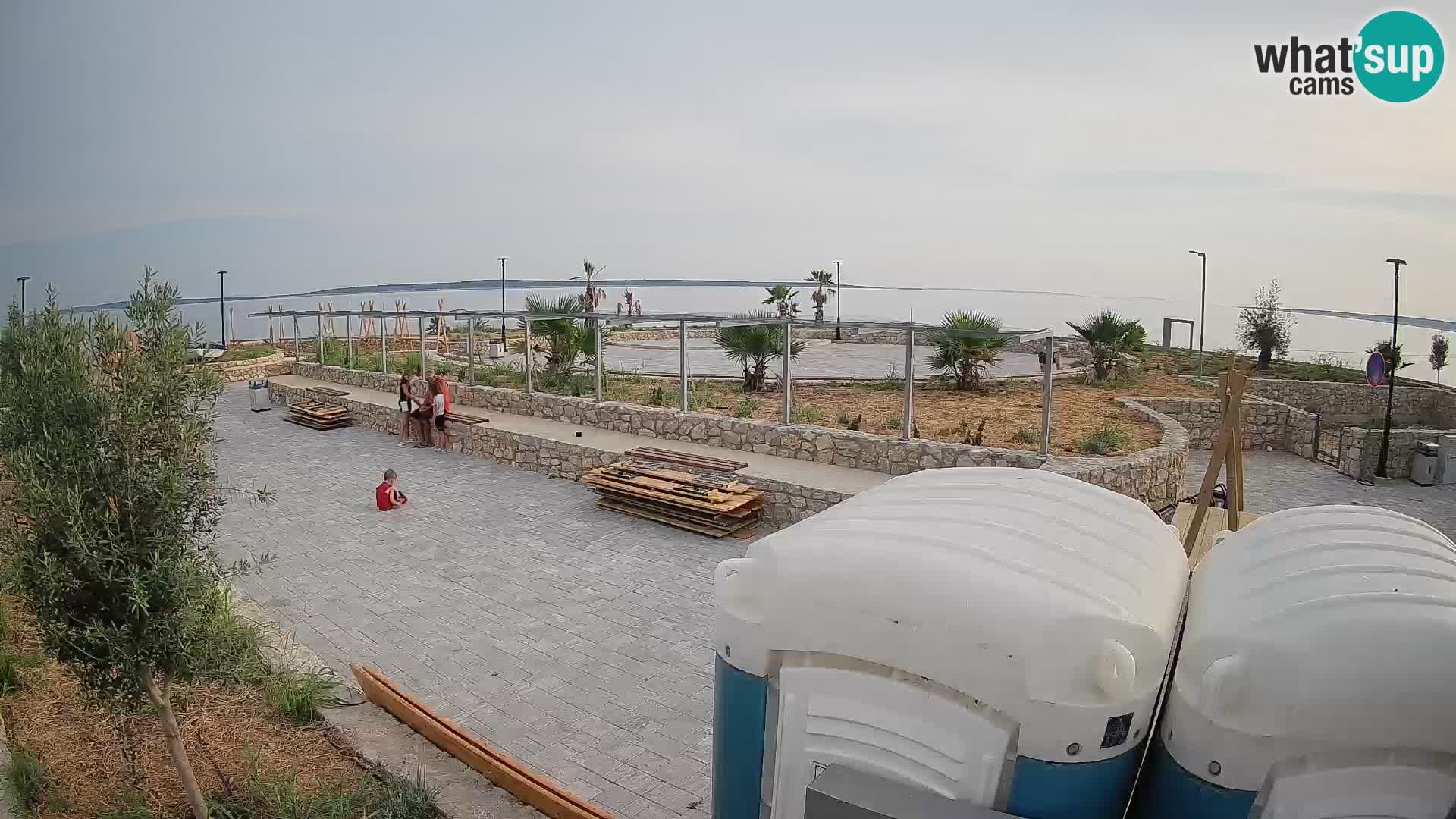 Spletna kamera Mandre – Poletni oder Velika điga | Otok Pag