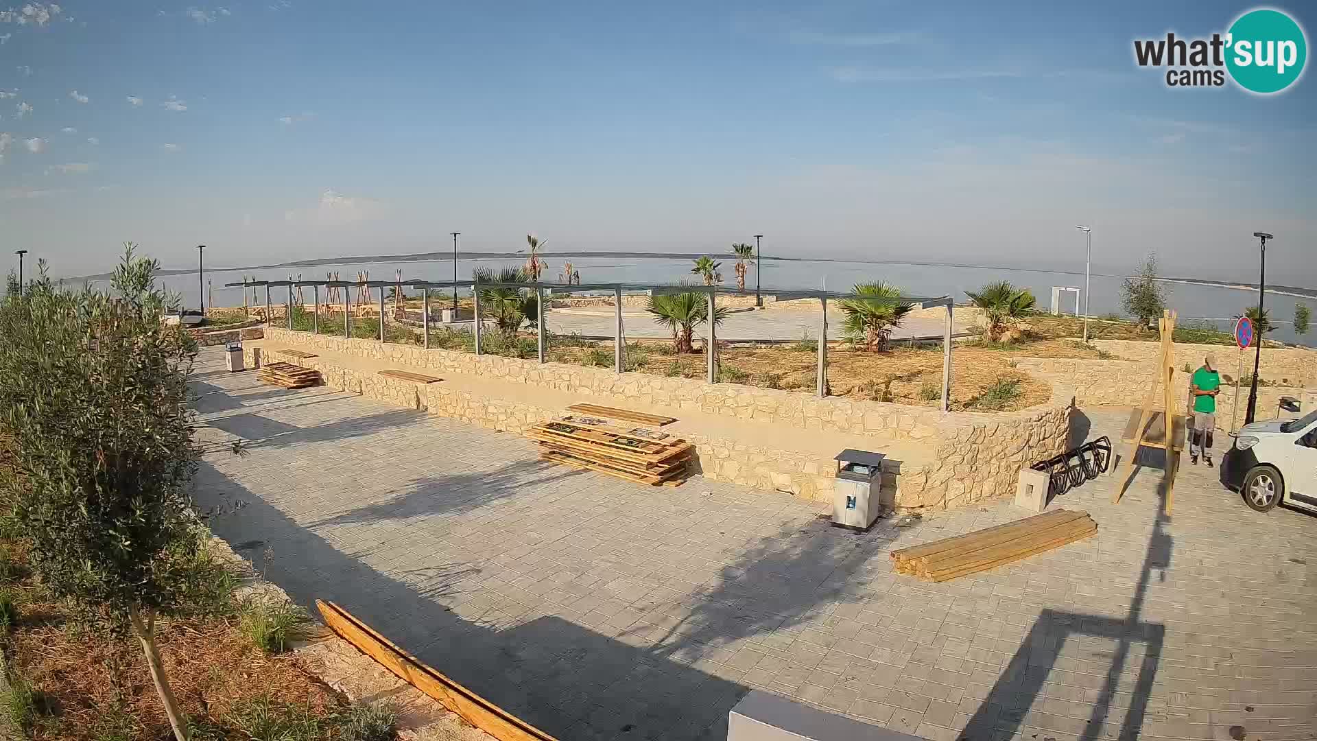 Web kamera Mandre – Ljetna pozornica Velika điga | Otok Pag