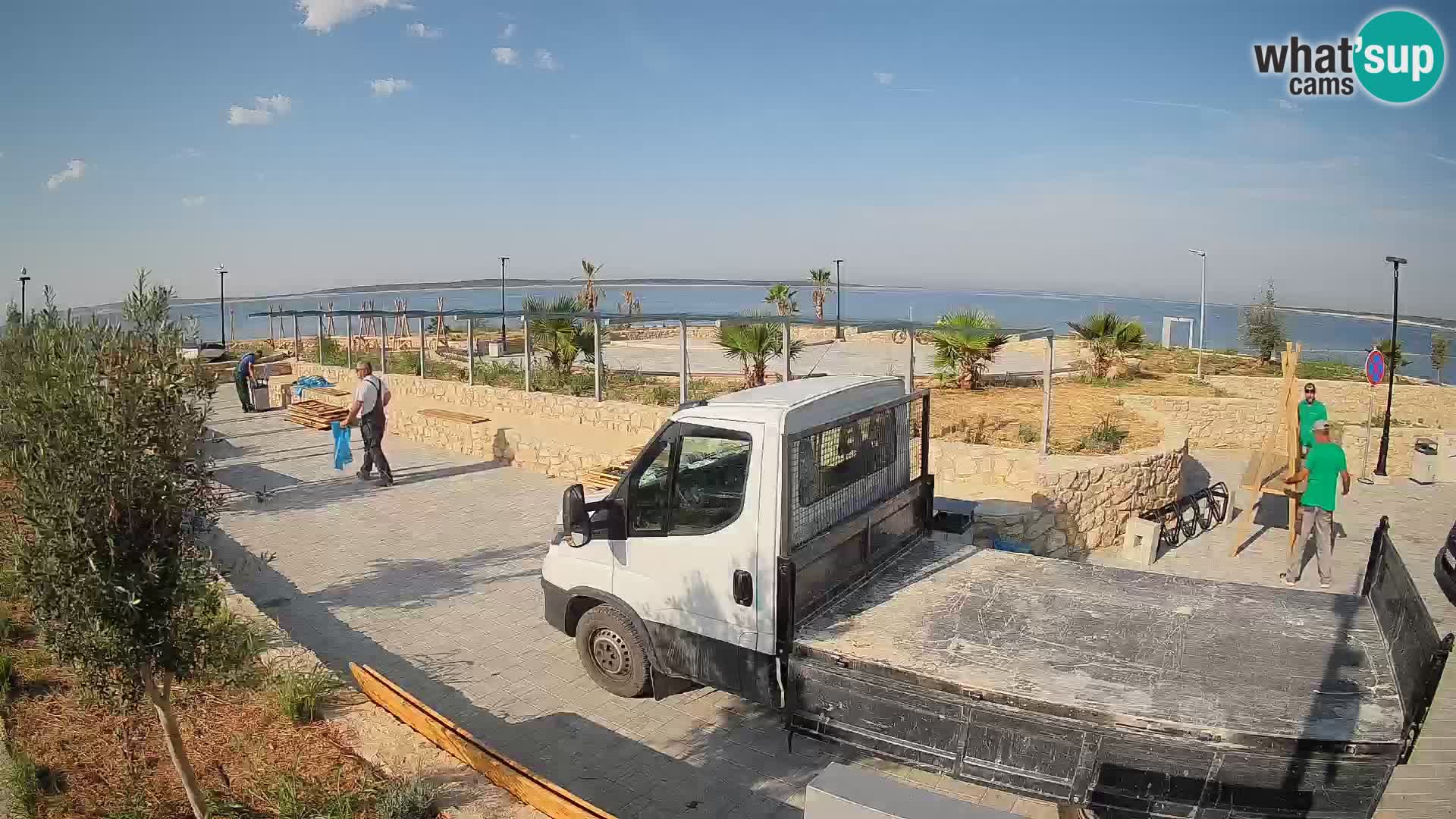 Web kamera Mandre – Ljetna pozornica Velika điga | Otok Pag