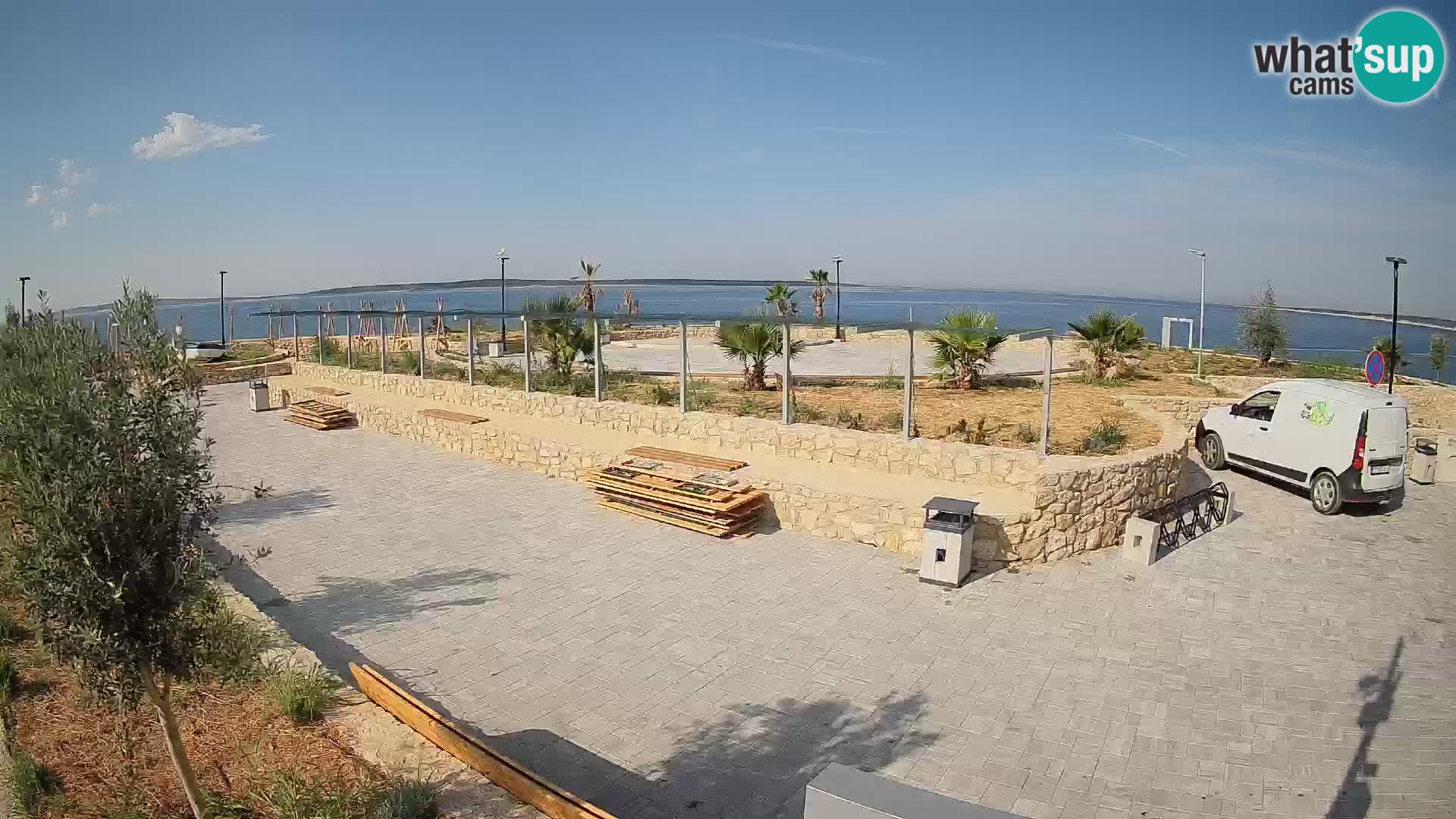 Web kamera Mandre – Ljetna pozornica Velika điga | Otok Pag