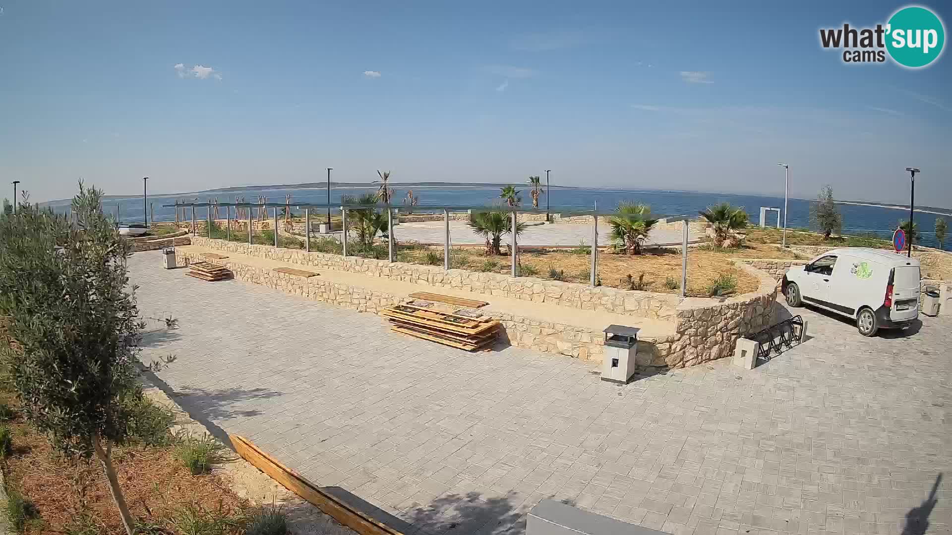 Web kamera Mandre – Ljetna pozornica Velika điga | Otok Pag