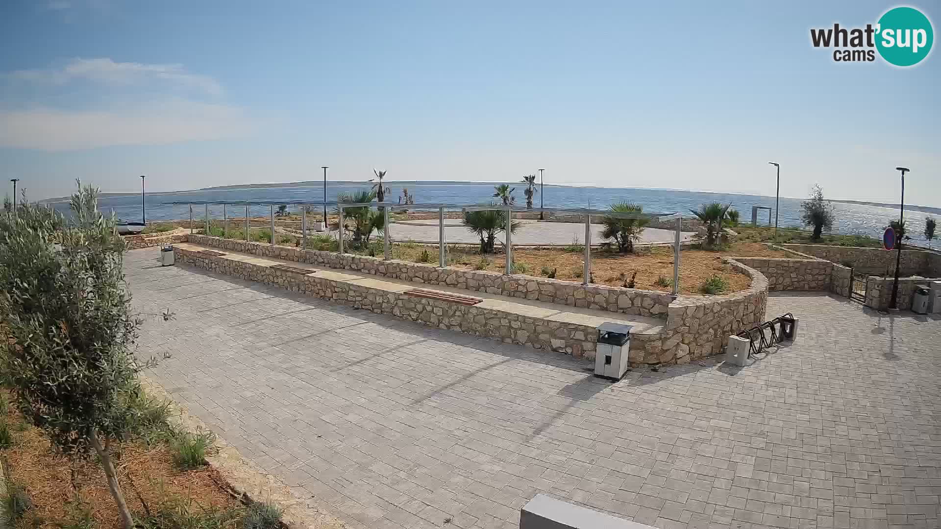 Spletna kamera Mandre – Poletni oder Velika điga | Otok Pag