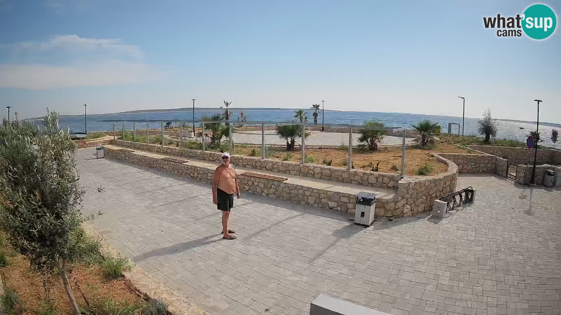 Web kamera Mandre – Ljetna pozornica Velika điga | Otok Pag