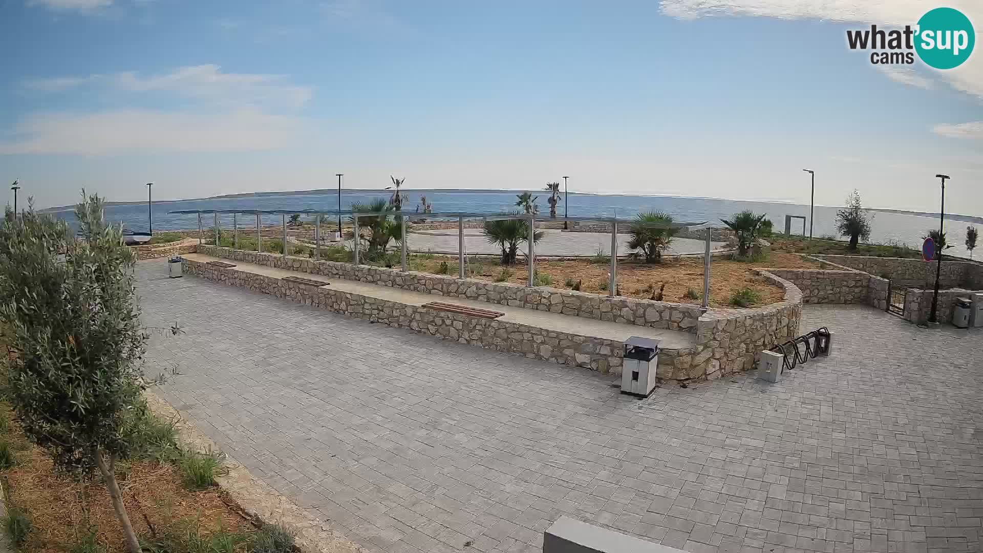 Web kamera Mandre – Ljetna pozornica Velika điga | Otok Pag