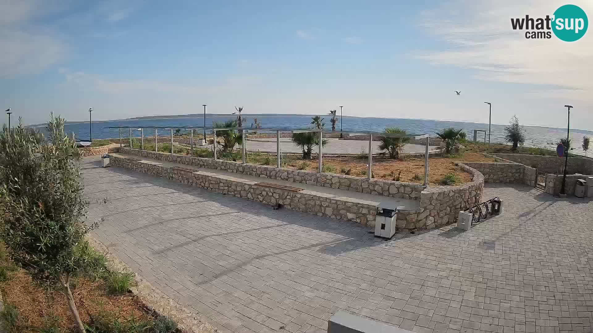 Web kamera Mandre – Ljetna pozornica Velika điga | Otok Pag